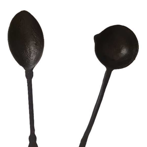 Vtg Cast Iron Rocking Horse Kitchen Hook W/ Tools Cast Iron Wall Hanging 5 Pcs - Picture 4 of 4